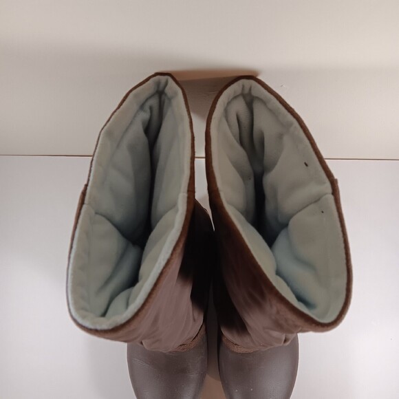 Crocs Boots Womens 6W Brown Claire Winter Snow Rain Insulated Waterproof Pull On - Picture 6 of 11